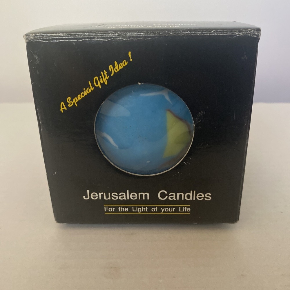 The Original Jerusalem Candle Glowing Hand Crafted Light of Life With Box